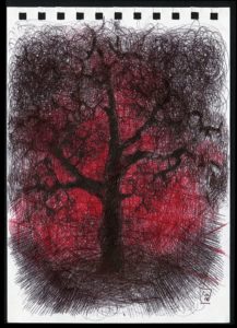 L'albero in città (schizzo) - Riccardo martinelli - 2016
