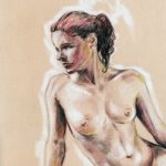 Riccardo Martinelli - Estate-femminile_Summer-female (sanguigna e gesso bianco 20x30) part 2014