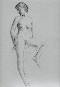 Riccardo Martinelli - June nude (penna a sfera 21x29) 2015