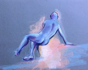 Riccardo Martinelli - Nude on ice - Studio di nudo maschile dal vero (crete colorate 70x50) part 2012
