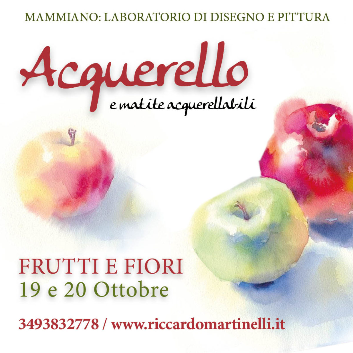Acquerello: frutti e fiori (workshop)