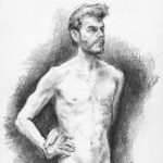 Riccardo Martinelli - Studio di nudo (penna a sfera 12x16) part 2015