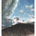 Riccardo Martinelli - Crepuscolo (Torri di Popiglio) - acquerello su carta - watercolor on paper 30x42 (2019)