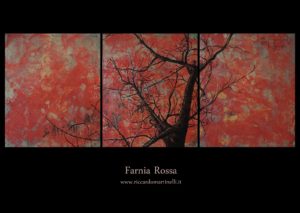 Riccardo Martinelli - Farnia Rossa - acrilico su legno_ Acrylic on wood 90x60 (2019)